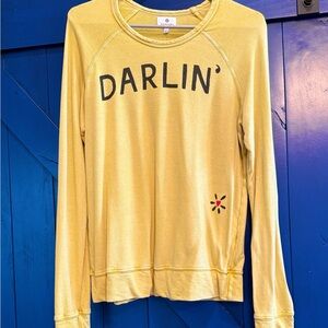 Sundry Mustard Long Sleeve Top, size 3 (L)